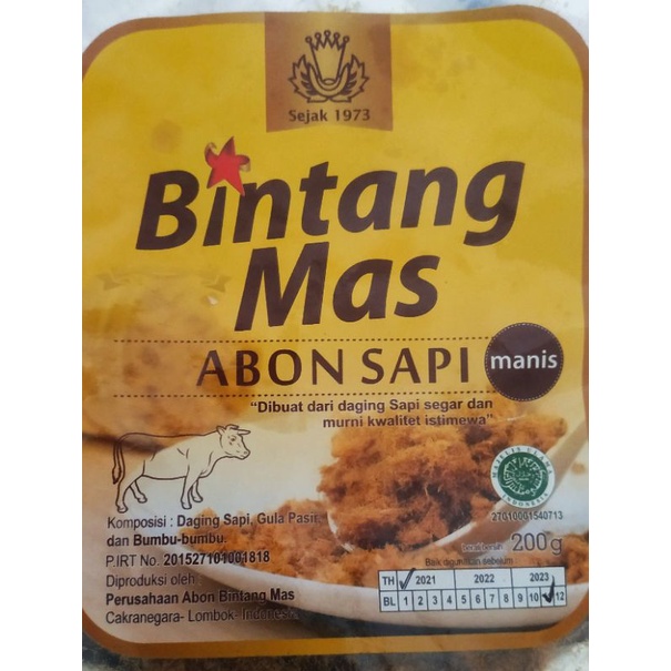 

Abon Sapi cap BINTANG MAS