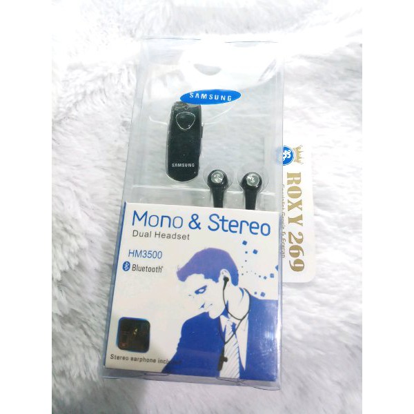 Headset Earphone Bluetooth Samsung HM3500 - Handfree Handset Hetset Hedset Henset Heset Blutut