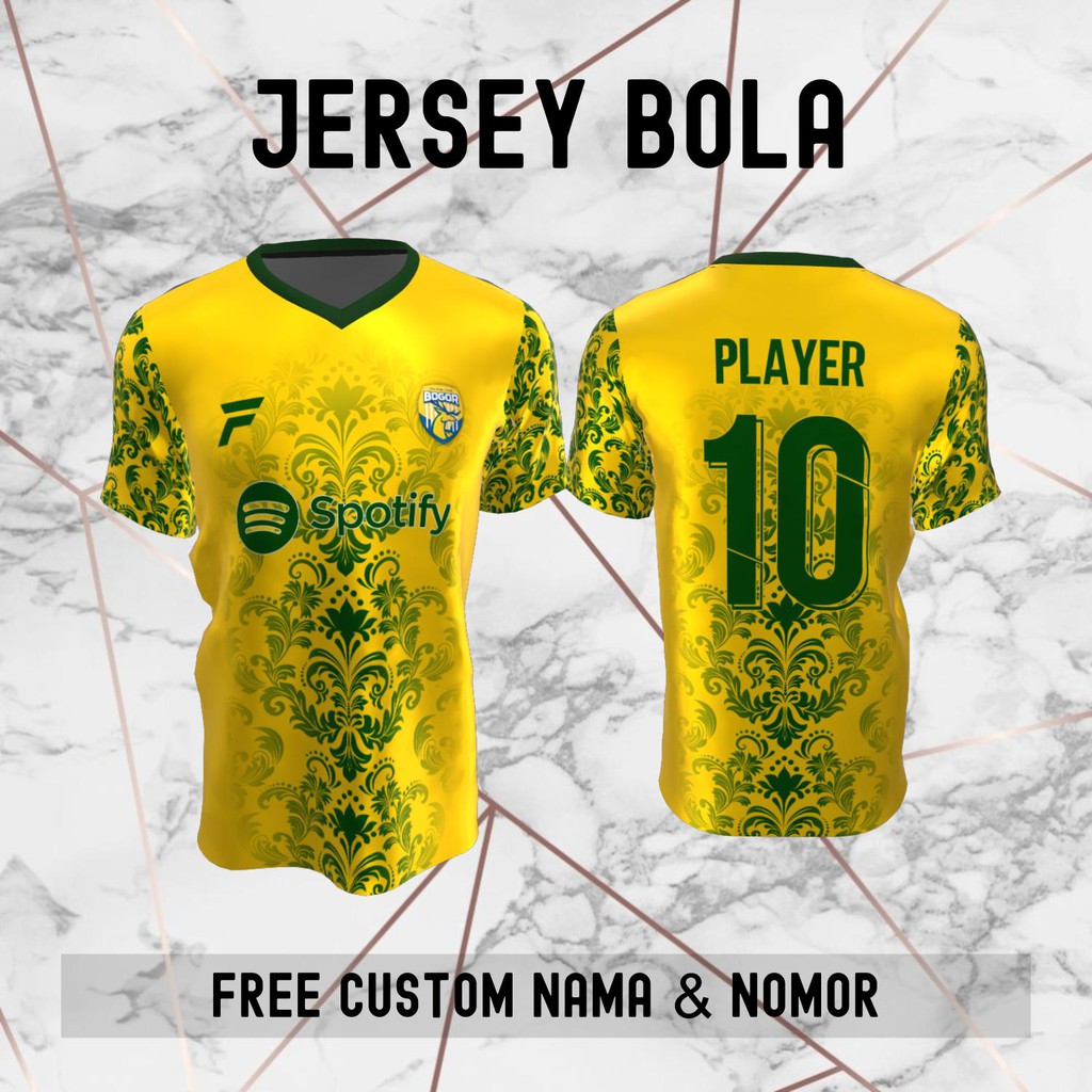 Jersey Batik Bogor FC Klub Bola Baju Kaos Custom Nama dan Nomor Punggung - 1093