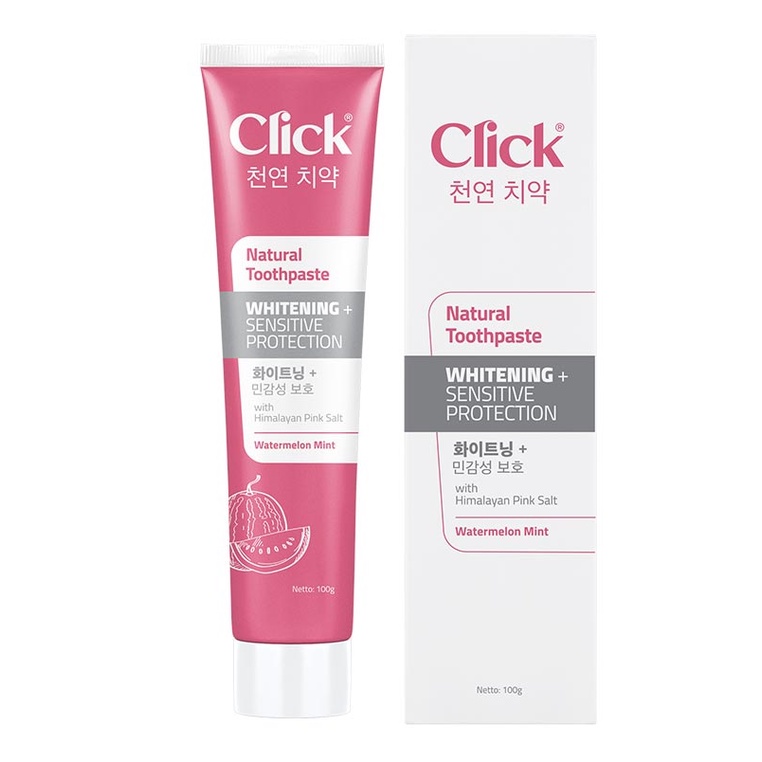 Click Natural Toothpaste Whitening + Sensitive Protection