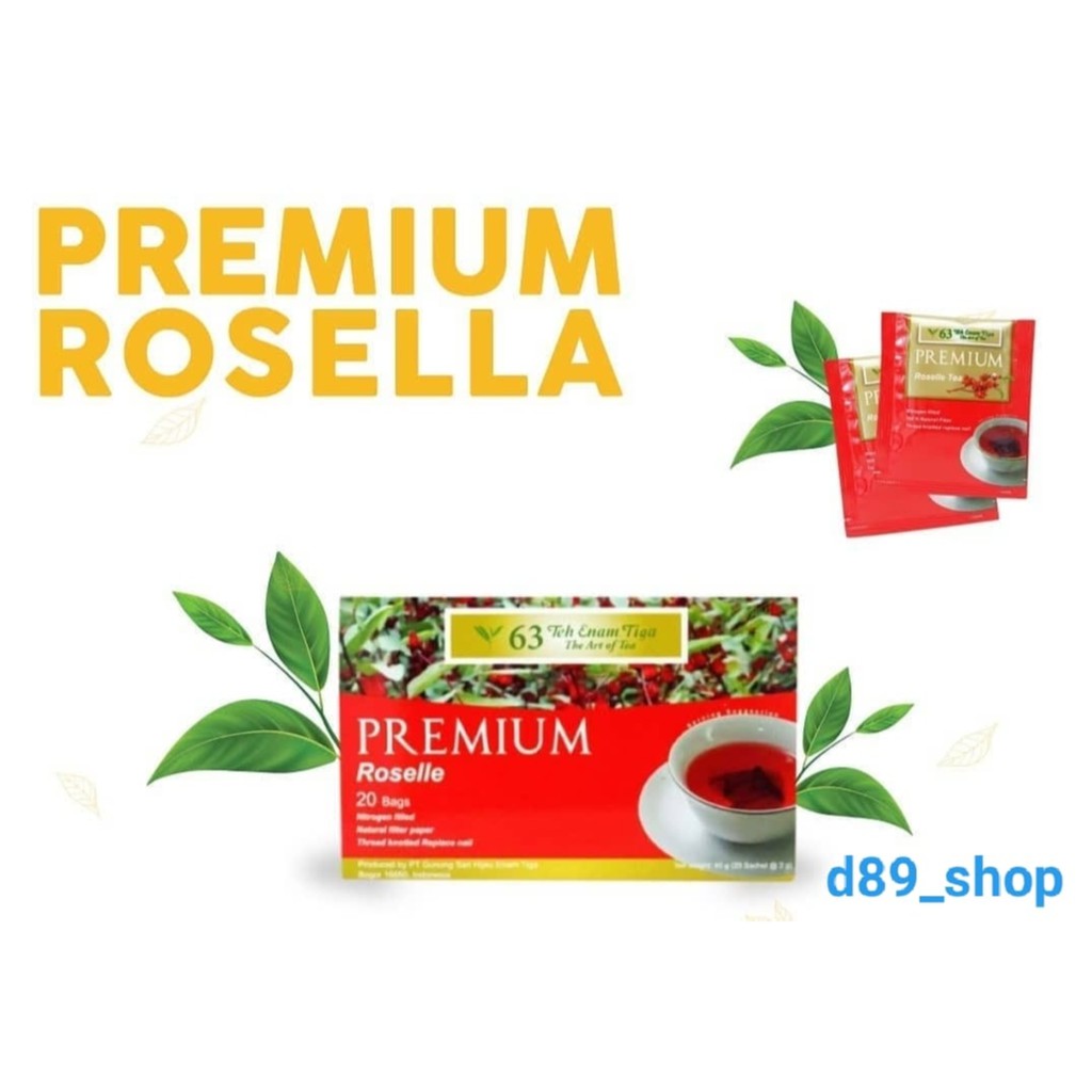 

Teh 63 Celup Rosella 2gr*20pcs / Teh celup Bunga Rosella