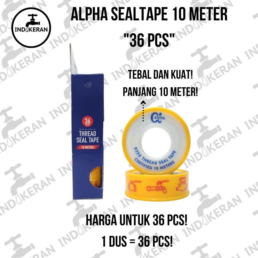 INDOKERAN - Seal Tape ALPHA - 36 PCS - 10 Meter