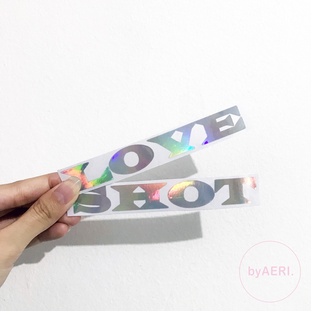 EXO SONGS HOLOGRAM STICKER (Kokobop, Love Me Right, Universe, dll) KPOP HOLOGRAM CUTTING STICKER