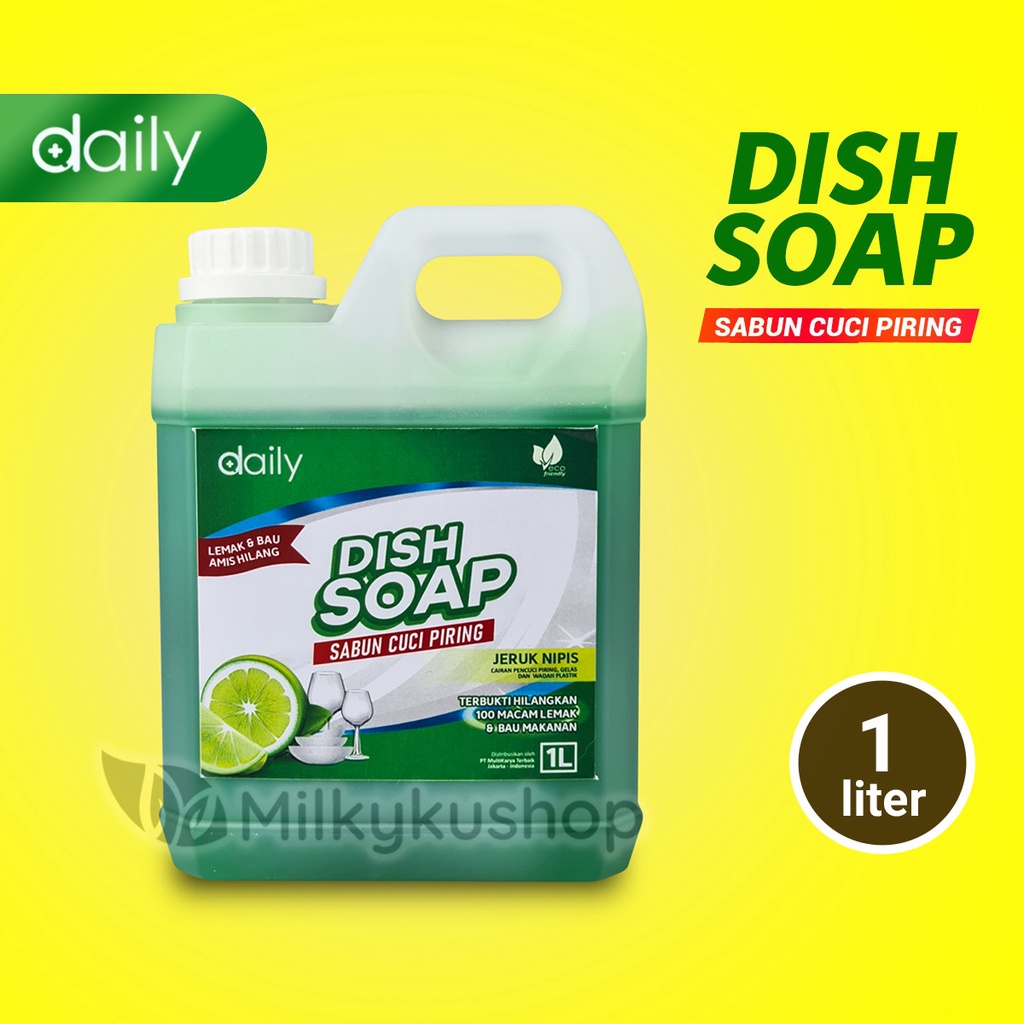 DAILY DISH SOAP 1 LITER SABUN CUCI PIRING CAIR