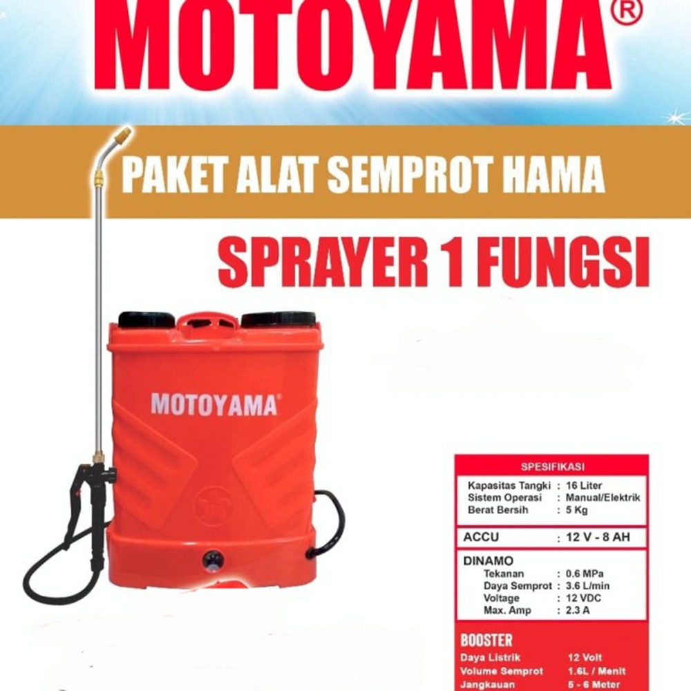 Alat Semprot Hama Motoyama SET Power Sprayer Motoyama