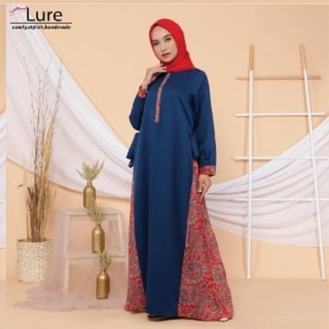 GAMIS KATUN KOMBINASI BATIK-GAMISYAMIMA