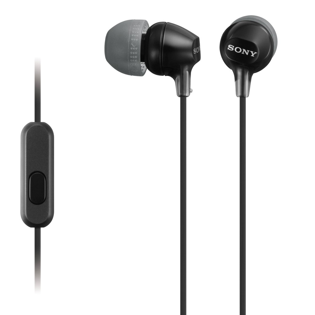 Earphone Sony MDR-EX15AP Handsfree In-ear With Microphone - Black SONY Earphone Headset Headphone Original