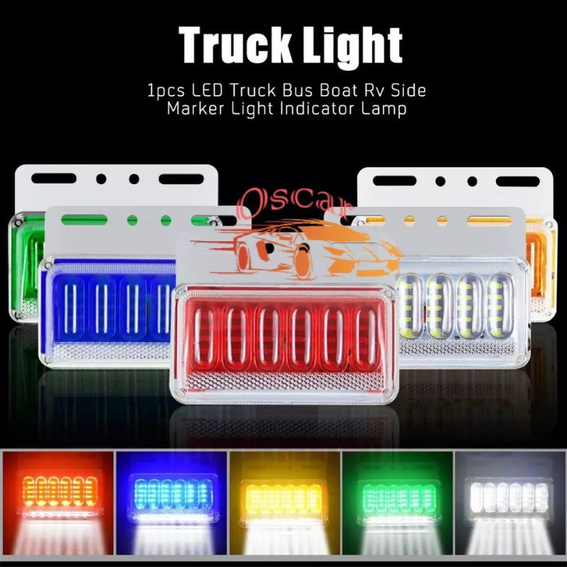 Lampu Samping Bak Truck 24 Volt dan 12 Volt Sein Nyala Running 40LED