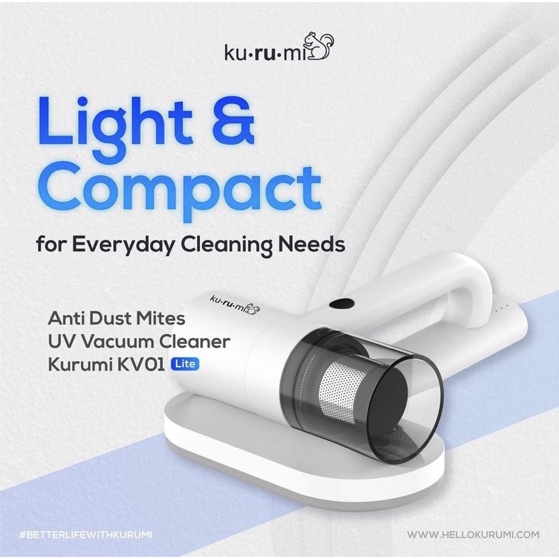 Kurumi KV 01 Lite /Kurumi KV01-lite/ Anti Dust Mites UV Vacuum Cleaner