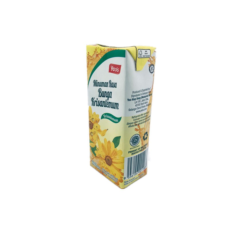 Yeos / Minuman Rasa Bunga Krisantemun / 250ml / 6pcs