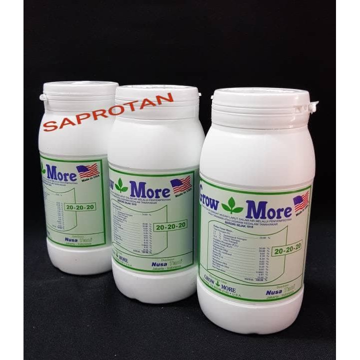 PUPUK KIMIA npk DAUN GROWMORE 202020 454 GRAM