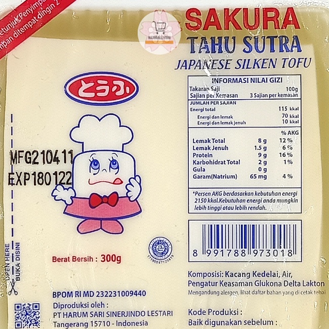 SAKURA Tahu Sutra / Sakura Silken Tofu