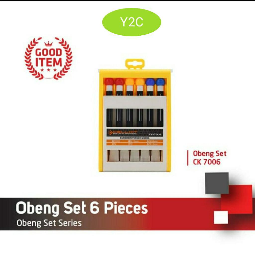 OBENG SET CELLKIT 7006 ISI 6 PIECES / ALAT SERVIS HP