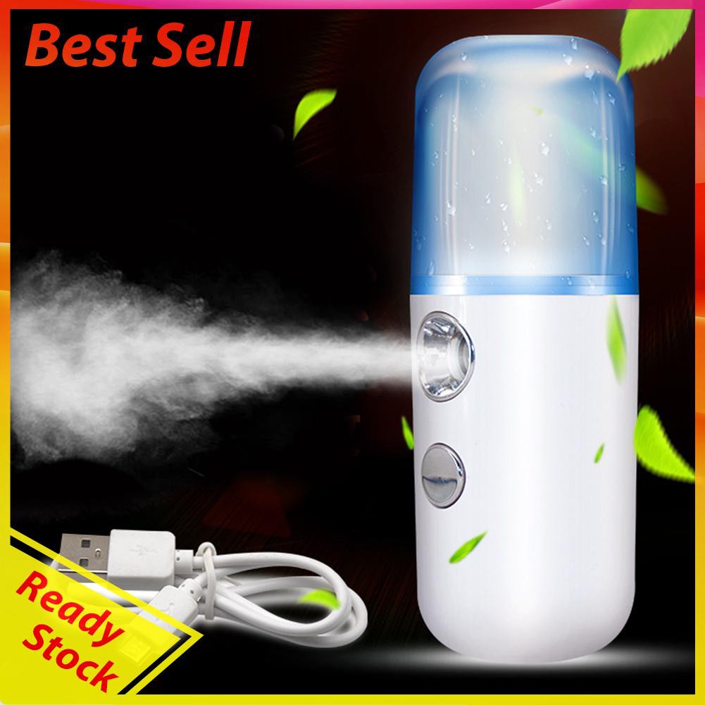 Hotbrand 30ml Nano Mist Sprayer Facial Steam Face Humidifier Spray Beauty Device