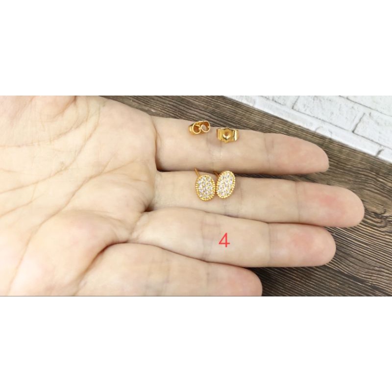 Fifi Fashion Anting Giwang Gold Model Perhiasan Lapis Emas 18K A07