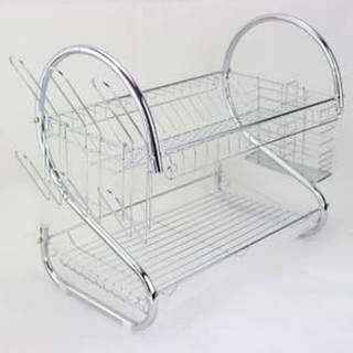  Rak  Piring  Stainless Minimalis  2 Tingkat Besi  2 Layer Dish Drainer Shopee Indonesia