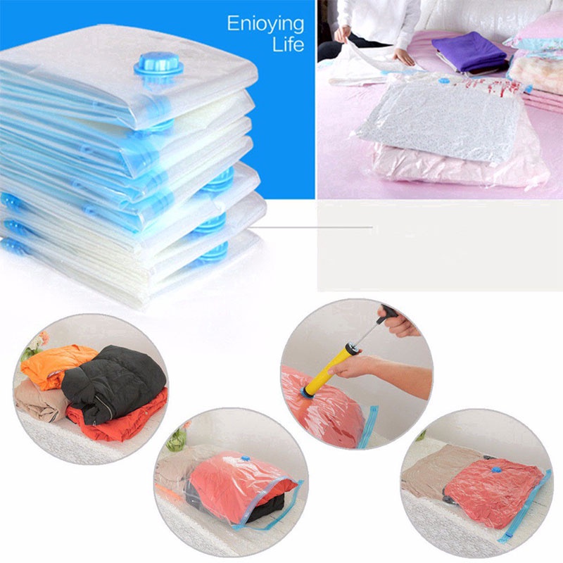 Tas Penyimpanan Vakum,Aneka Ukuran Vacuum Bag,Plastik Storage Press Vakum Kantong Pakaian