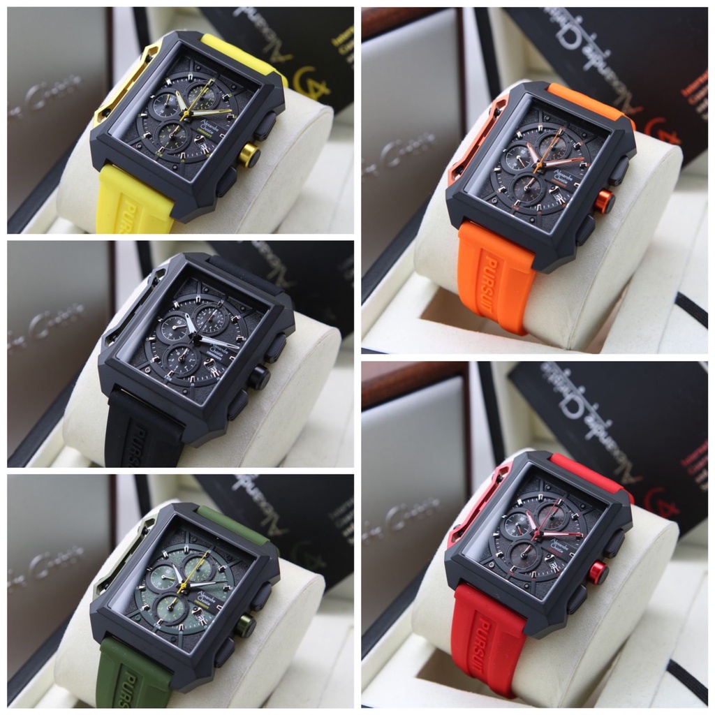 JAM TANGAN ALEXANDRE CHRISTIE AC 6601 KARET PRIA ORIGINAL GARANSI