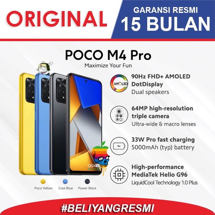 Xiaomi Poco M4 Pro - 6/128GB - 8/256GB - Garansi RESMI