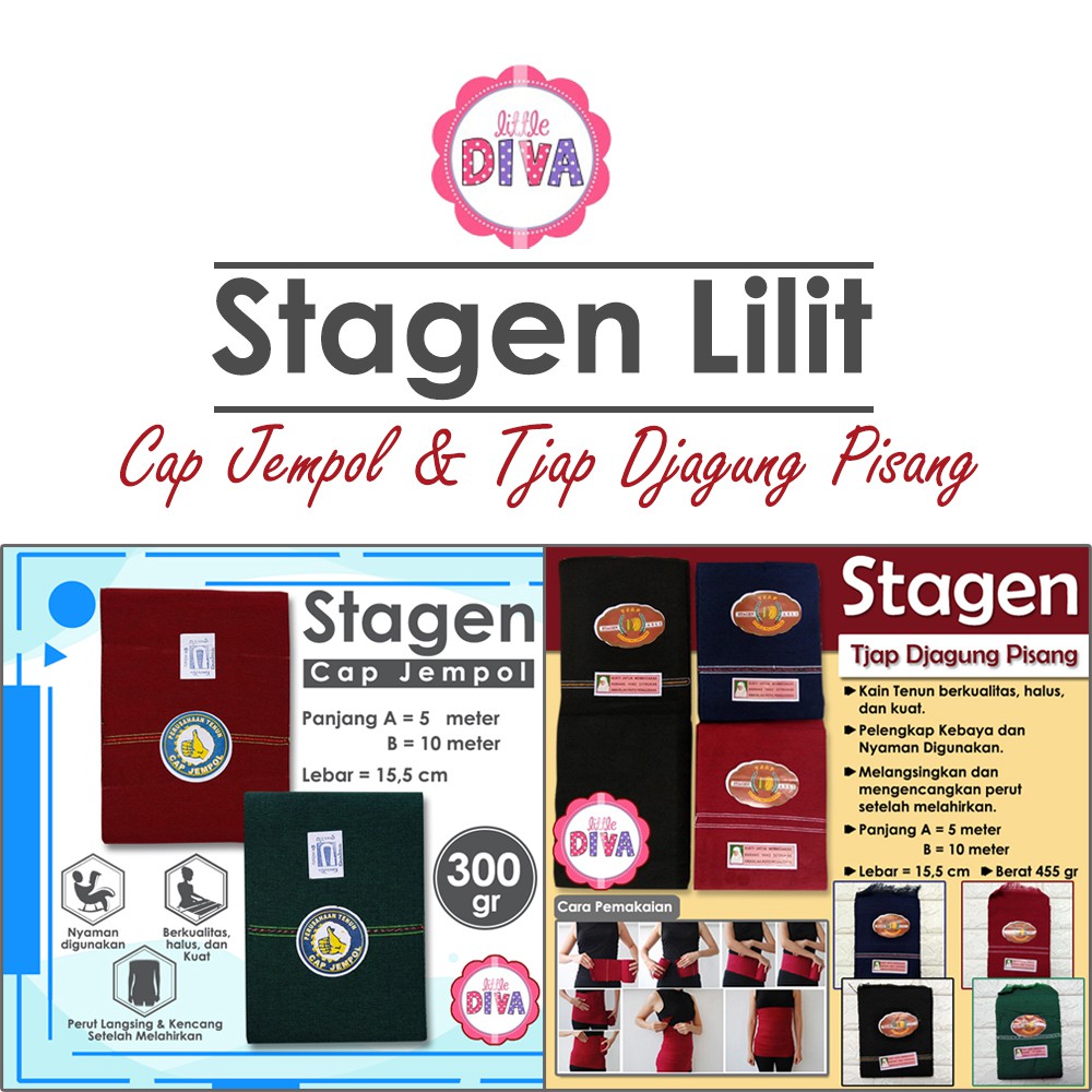 Stagen Ibu Melahirkan Tenun 10 Meter  Lilit Cap JAGUNG PISANG JEMPOL Bintang pasca ibu melahirkan panjang setagen