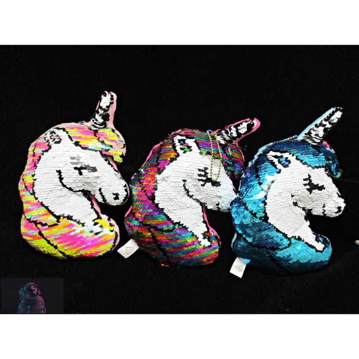 MAINAN & HOBI BONEKA BONEKA SEQUIN KECIL - UNICORN HR1075W