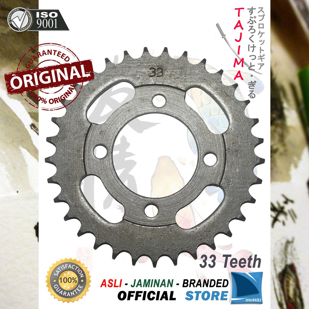 Gigi Tarik 28T ~ 39T HONDA Supra, Supra Fit Lama Gir Belakang - Rear Sprocket Gear TAJIMA