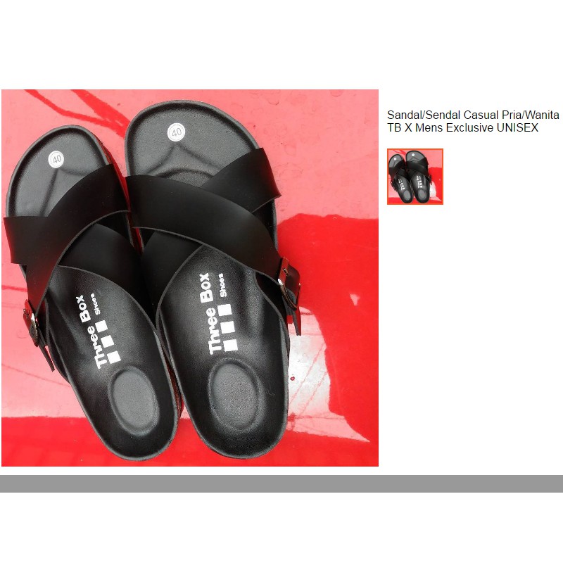 sandal pria big size bisa custom model sendiri exclusive ukuran normal-besar 45 46 47 48 free ongkir