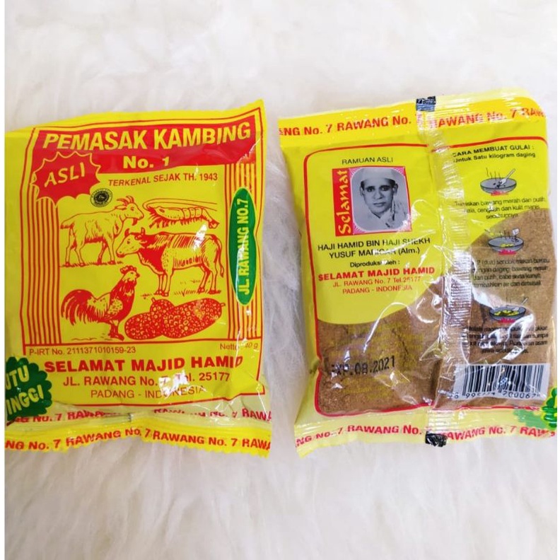 

BUMBU PEMASAK KAMBING (SELAMAT MAJID)