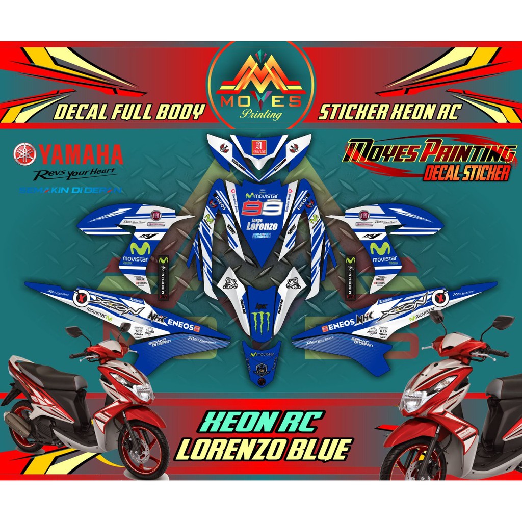 Decal Xeon Rc Stiker Decal Fullbody Xeon Rc Decal Stiker Motor Xeon Rc Fullbody