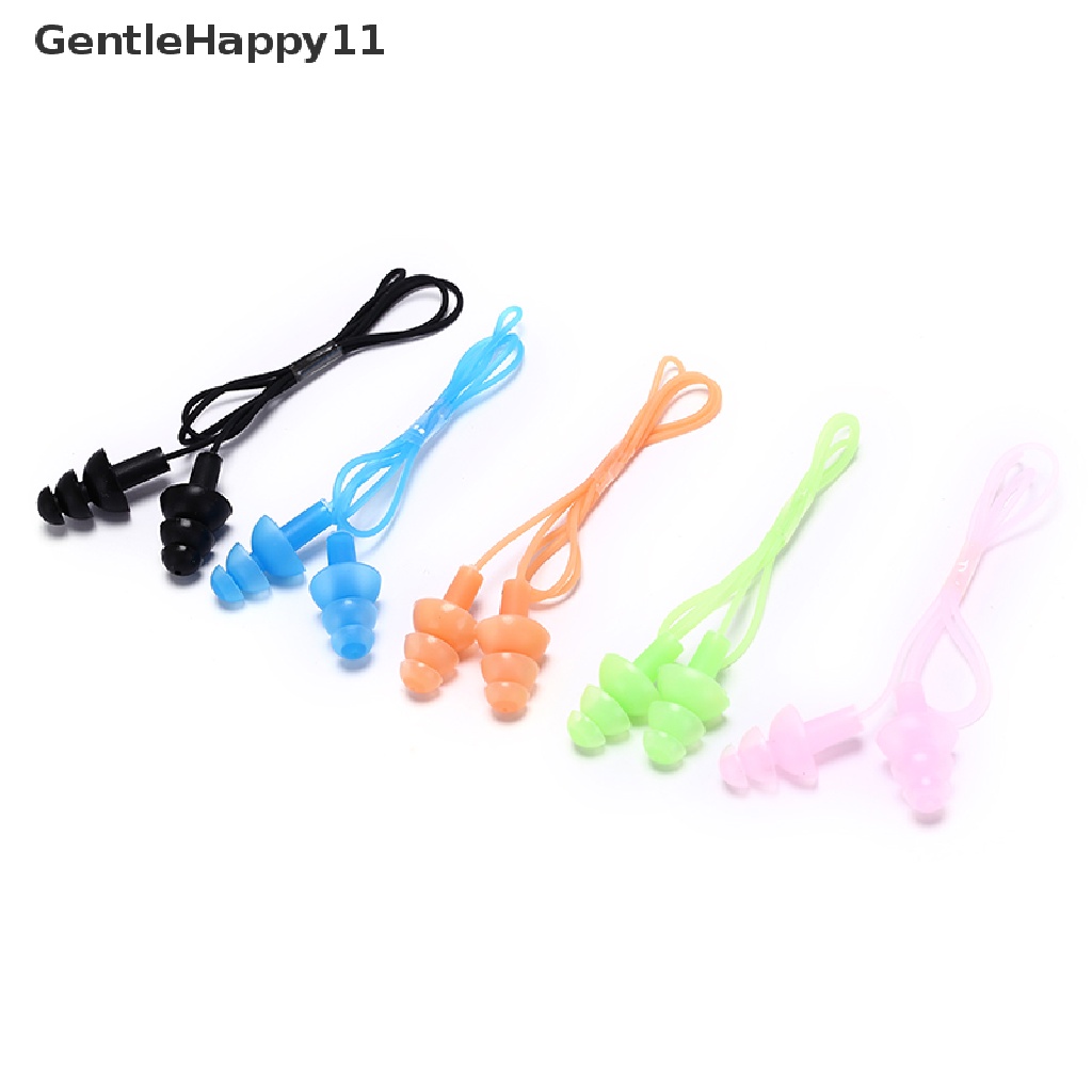 Gentlehappy Silikon Renang Ear Plugs Earplugs Gear Pool Aksesoris Olahraga Air