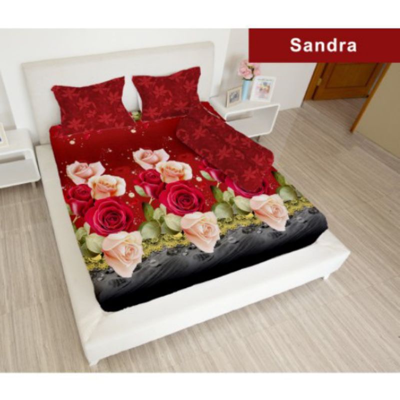 Sprei LADY ROSE Motif SANDRA Bunga King B2 180x200
