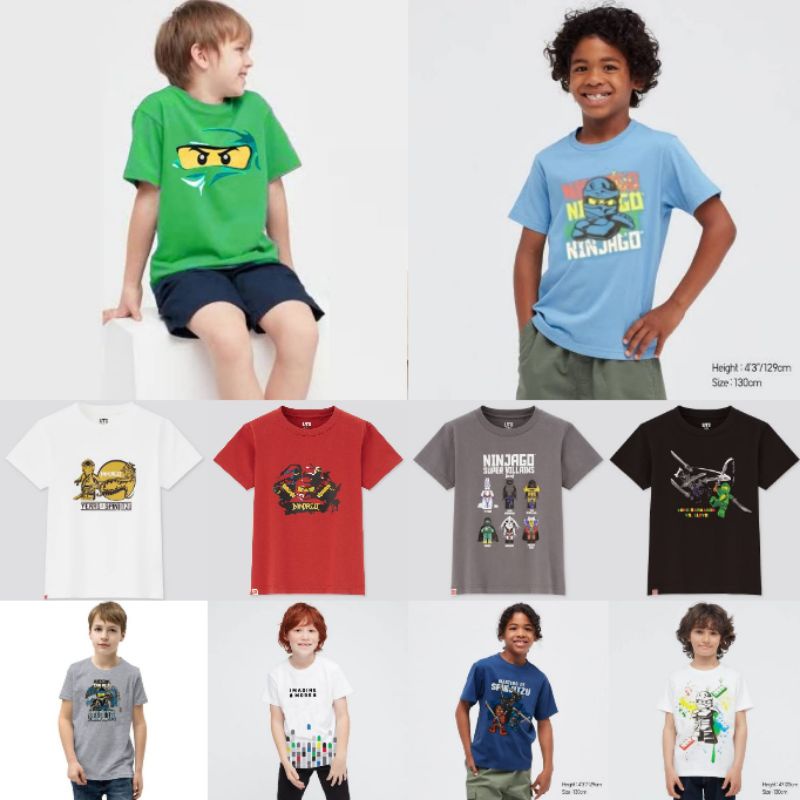 kaos uniqlo UT anak laki ninjago