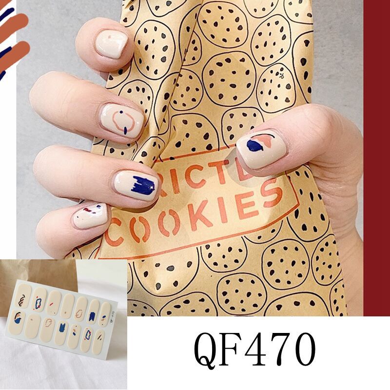 Stiker Kuku / Nail Art Sticker / Stiker kuku motif / 14Pcs / Set Stiker Kuku / Stiker Kuku Murah / Nail Art Sticker / Nail Art &amp; Sticker QF Series