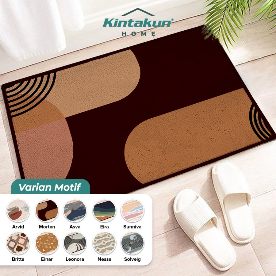 Kintakun Home Keset Kaki Persegi Anti Slip Nyloon Uk. 40x60 Cm