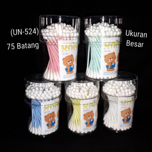 Unicon Cotton Buds Regular Pot Isi 75 (UN-524)