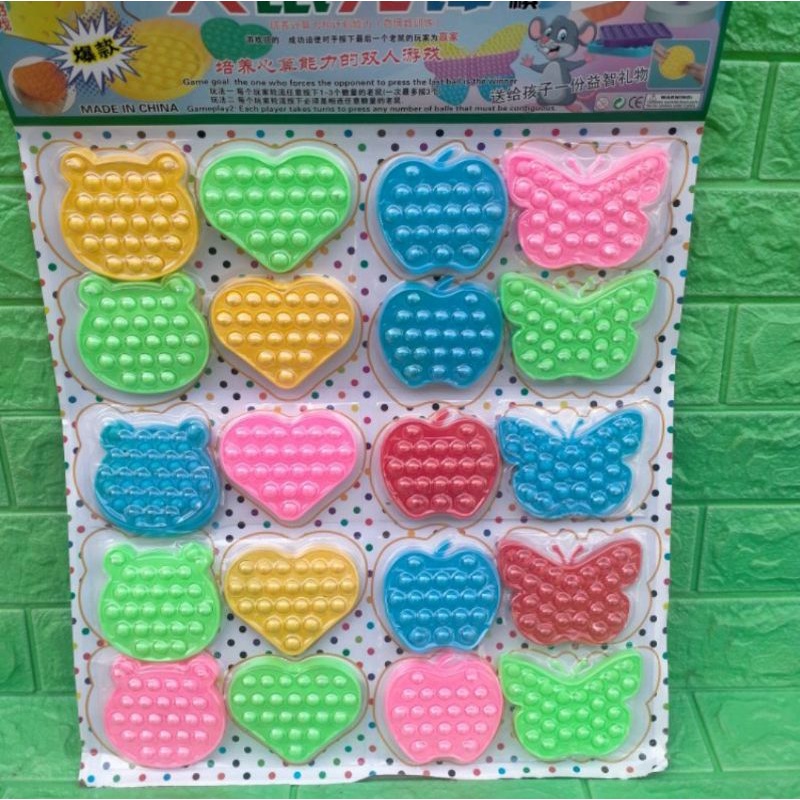 1 PCS MAINAN POP IT MINI KARET SILICON/BUBBLE TOYS GROSIR-2