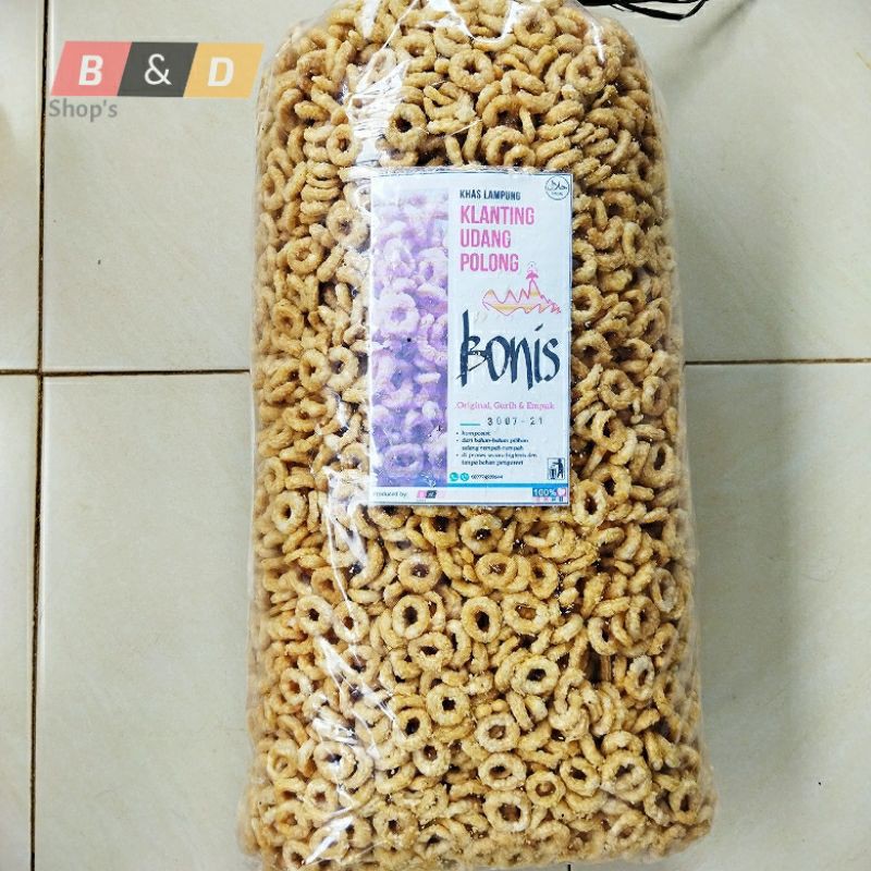 

BONIS. Klanting Polong Rasa Udang Garing Dan Renyah Kemasan 1 Bal Netto 5 Kg.