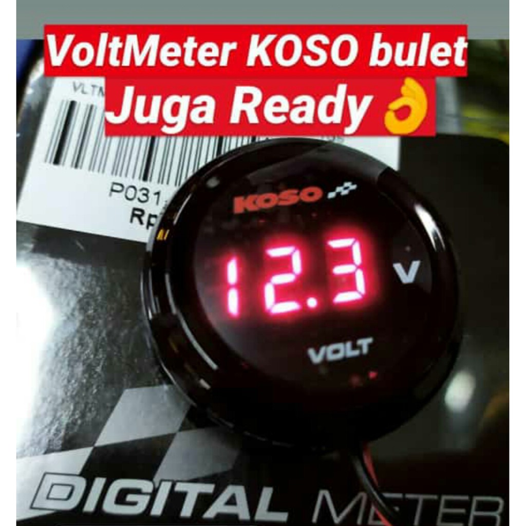 Jual Voltmeter Digital Koso Bulat Shopee Indonesia