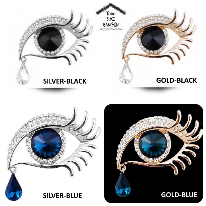 BR-002 Bros Pin Beauty EYES Aksesoris Wanita Fashion Brooch Women