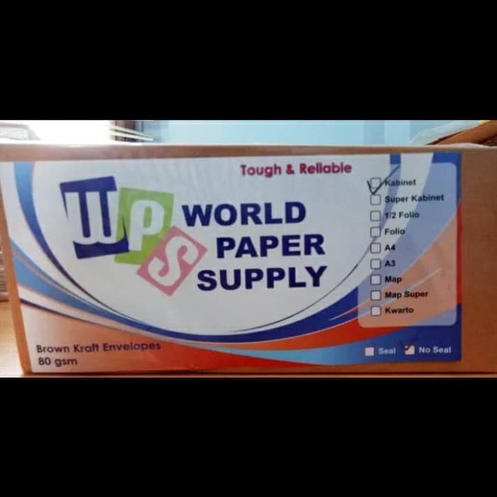 

Amplop Coklat Ukuran Kabinet WPS ( 11 x 24 cm )