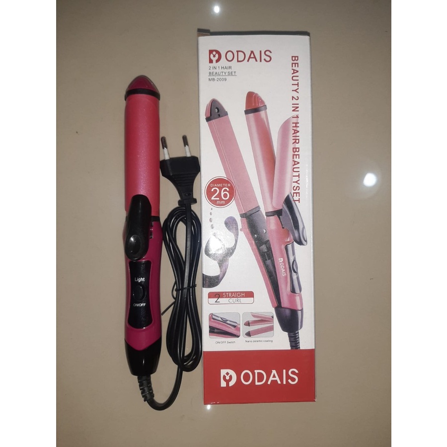 Catok rambut ODAIS mini 2 in 1 NHC 2009 Odais 2in1 2 in 1 curly straight lurus keriting