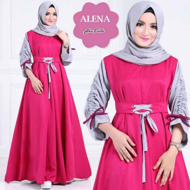 Gamis syar'i Alena set Pashmina