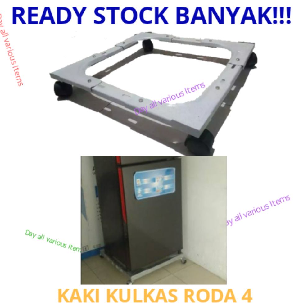 kaki kulkas dua pintu roda 4 ~ kaki kulkas 4 pintu roda 4 ~kaki kulkas roda 4~peralatan rumah tangga