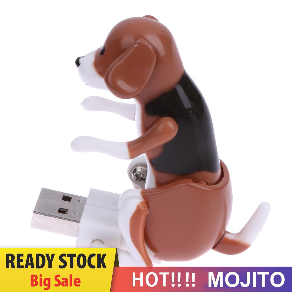 OMJIT Portable Mini Cute USB Funny Humping Spot Dog Toy for Relieve Pressure Gift