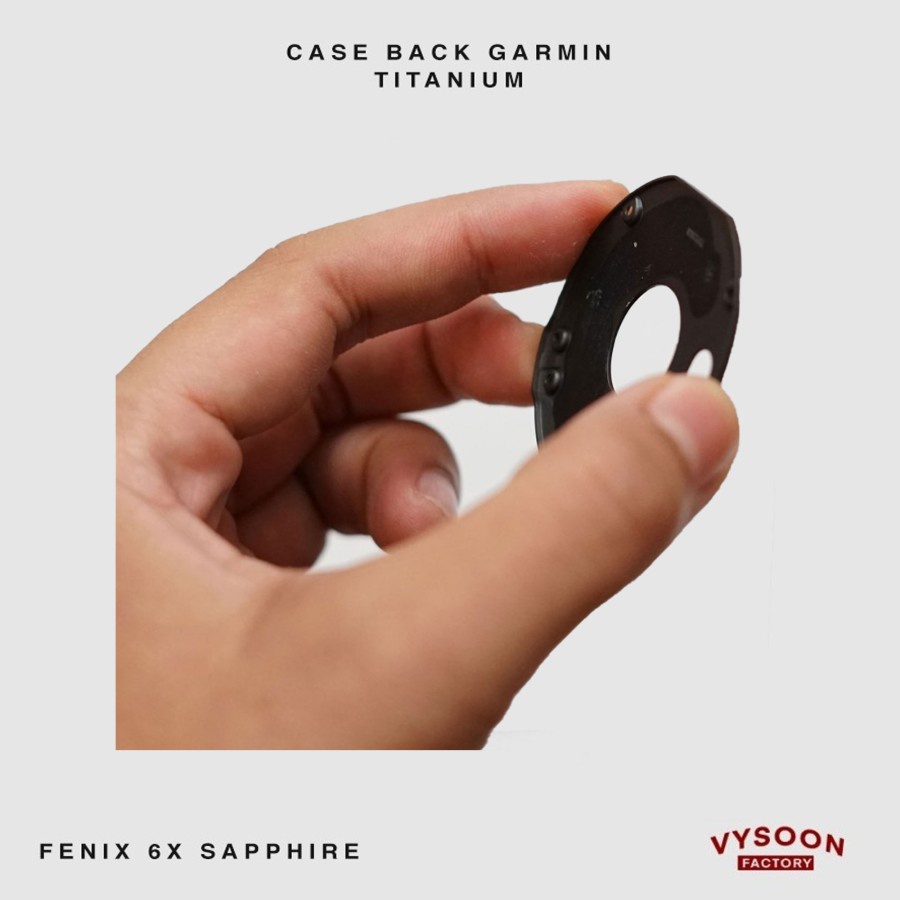 Tutup Belakang Back Case Garmin Fenix 6x Sapphire Titanium Premium Ori