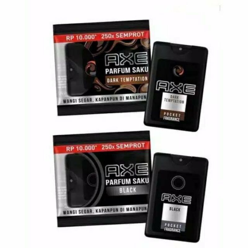 Axe Parfum Saku Black & Dark Temptation 17 ml / Axe Parfume Saku Kantong 17ml