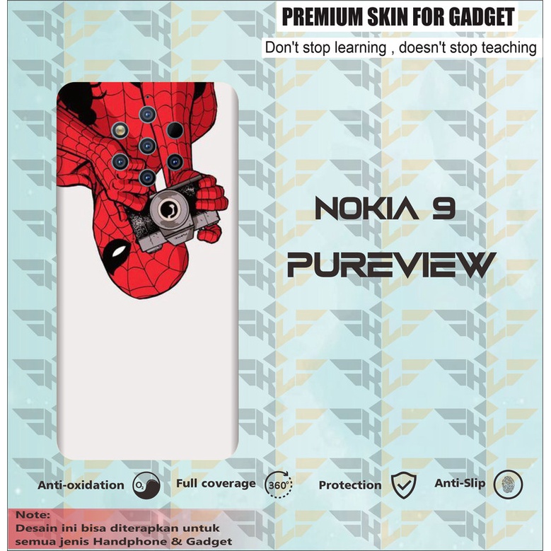 GARSKIN HANDPHONE 2PCS NOKIA 9 PUREVIEW  SPIDER