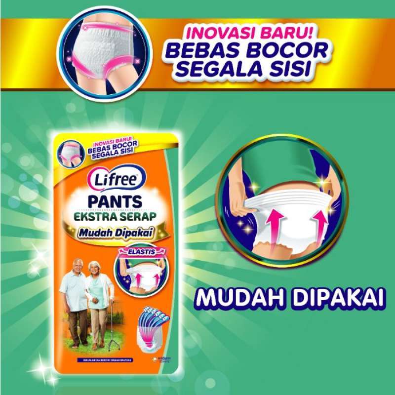 Lifree Extra Serap XXL10 - Lifree Popok Celana Extra Serap XXL 10