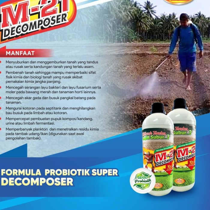 Pupuk M21 Decomposer M 21 Dekomposer 1 Liter ready stock