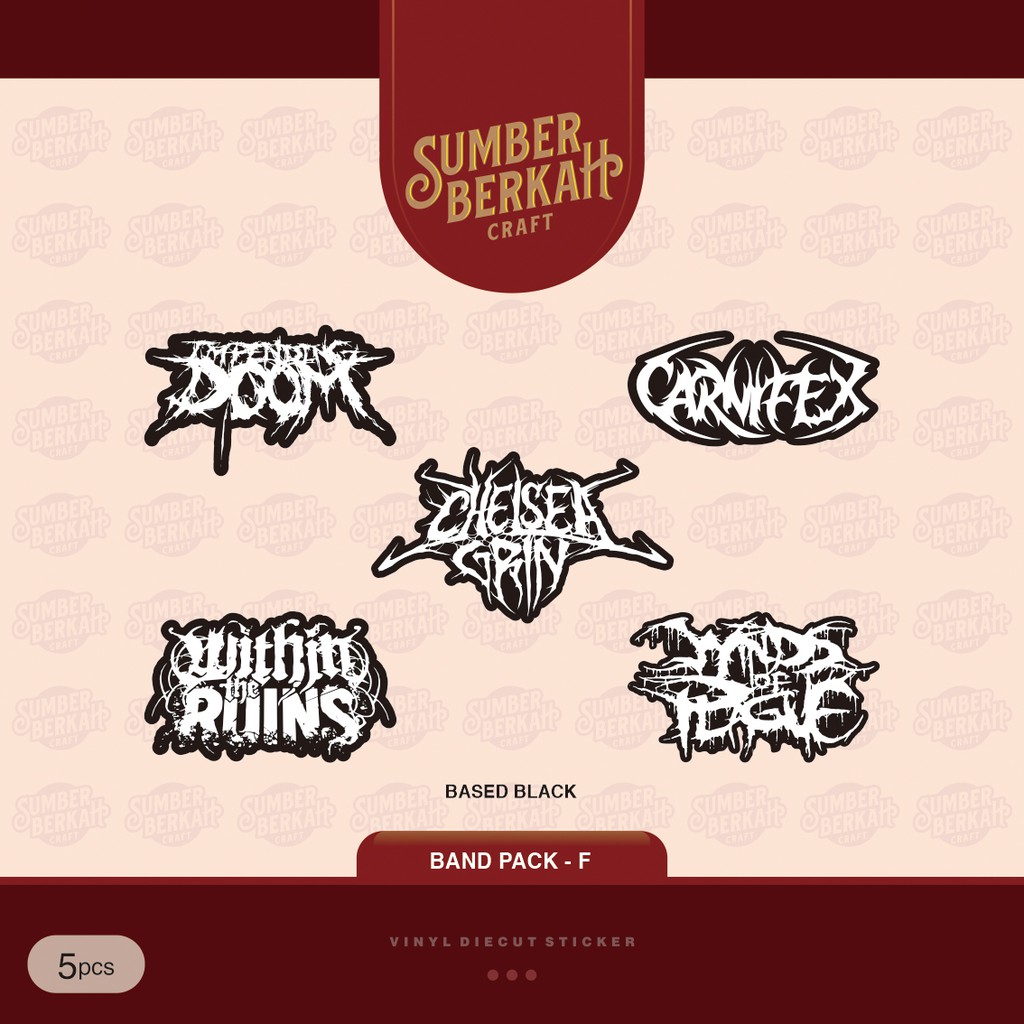 

STICKER STIKER BAND MIX PACK - F